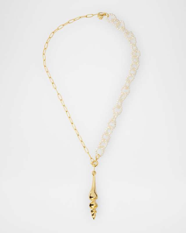 Turritella Lariat Necklace